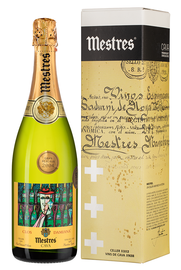 Вино игристое белое экстра брют «Mestres Clos Damiana Gran Reserva Cava» 2004 г., в подарочной упаковке