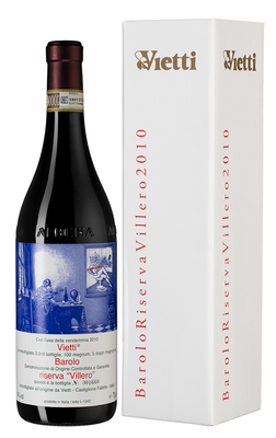 Вино красное сухое «Barolo Riserva Villero Vietti» 2010 г., в подарочной упаковке