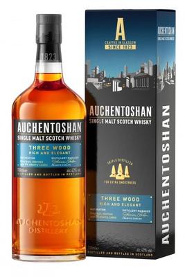 Виски шотландский «Auchentoshan Three Wood, 0.7 л» в подарочной упаковке