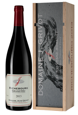 Вино красное сухое «Domaine Jean Grivot Richebourg Grand Cru» 2013 г., в деревянной подарочной упаковке