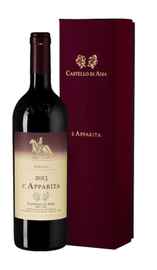 Вино красное сухое «Merlot l Apparita, 0.75 л» 2013 г., в подарочной упаковке