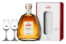 Коньяк французский «Hine Rare Fine Champagne VSOP» 2015 г., в подарочной упаковке с 2-мя бокалами
