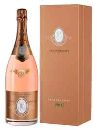 Шампанское розовое брют «Louis Roederer Cristal Rose, 1.5 л» 2008 г., в подарочной упаковке