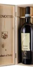 Вино красное полусухое «Le Crosare Valpolicella Ripasso Classico Superiore» в деревянной коробке