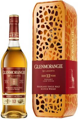 Виски шотландский «Glenmorangie The Lasanta» в подарочной упаковке "Жираф"