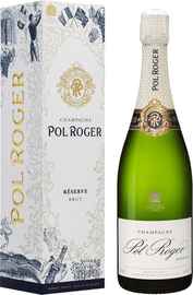 Шампанское белое брют «Pol Roger Brut Reserve Festive» в подарочной упаковке
