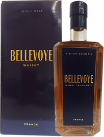 Виски французский «Bellevoye Tripple Malt» в подарочной упаковке