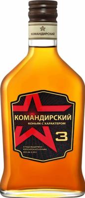 Коньяк российский «Komandirsky 3 y.o., 0.1 л»
