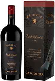Вино красное сухое «Casa Defra Colli Berici Riserva» 2017 г., в подарочной упаковке