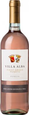 Вино розовое сухое «Villa Alba Pinot Grigio Rosato» 2019 г.