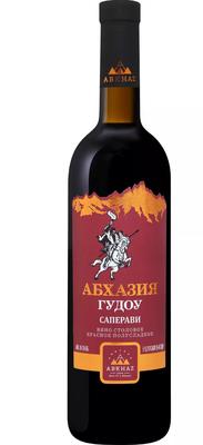 Вино красное полусладкое «Abkhazskie Narty Abkhaziya Gudou Saperavi Chateau Abkhaz»