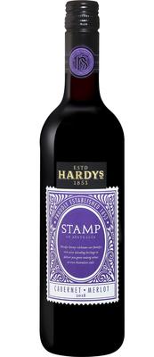 Вино красное полусухое «Stamp Cabernet Merlot South Eastern Australia Hardy’s» 2019 г.