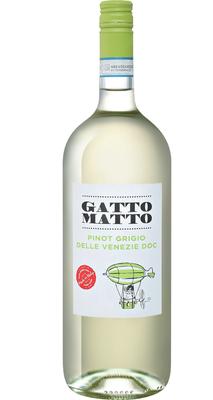 Вино белое сухое «Gatto Matto Pinot Grigio delle Venezie Villa degli Olmi, 1.5 л» 2020 г.