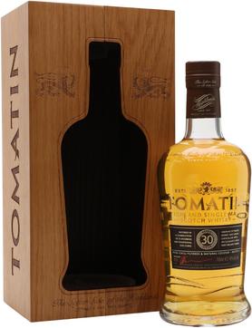 Виски шотландский «Tomatin 30 Years Old» в деревянной подарочной упаковке