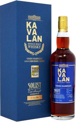 Виски «Kavalan Solist Vinho Barrique Cask Single Cask Strength» в подарочной упаковке
