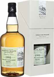 Виски шотландский «Triptych Of Treats Speyside Linkwood 1995 Wemyss Malts» в подарочной упаковке