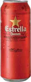 Пиво «Estrella Damm» в жестяной банке