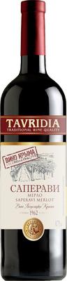 Вино красное полусладкое «Tavridia Saperavi-Merlot»