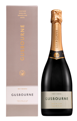 Вино игристое белое брют «Gusbourne Brut Reserve» 2016 г., в подарочной упаковке