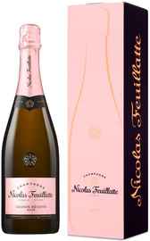 Шампанское розовое брют «Nicolas Feuillatte Brut Grande Reserve Rose» в подарочной упаковке