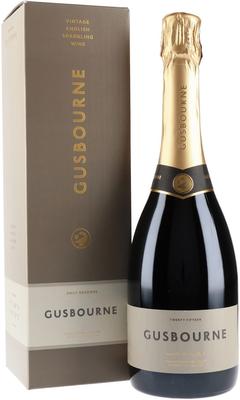 Вино игристое белое брют «Gusbourne Brut Reserve» 2015 г., в подарочной упаковке