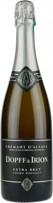 Вино игристое белое экстра брют «Dopff & Irion Cremant d'Alsace Extra Brut "Zero Dosage"» 2016 г.