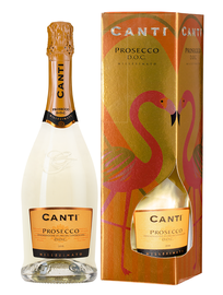Вино игристое белое сухое «Prosecco Canti» 2019 г., в подарочной упаковке Romantic