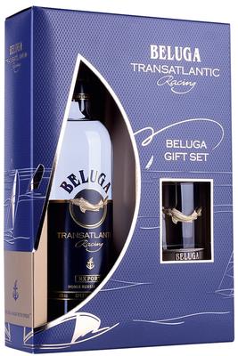 Водка «Beluga Transalantic Racing» в подарочной упаковке со стаканом Рокс