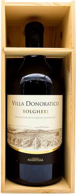 Вино красное сухое «Villa Donoratico, 6 л» 2018 г., в деревянной подарочной упаковке