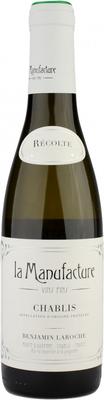 Вино белое сухое «La Manufacture Chablis, 0.375 л»