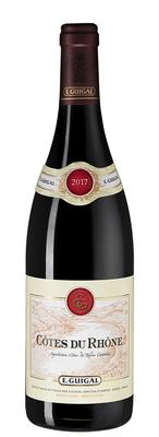 Вино красное сухое «Cotes du Rhone Rouge Guigal, 0.75 л» 2017 г.