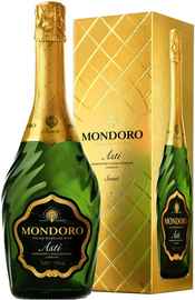 Вино игристое белое сладкое «Mondoro Asti, 1.5 л» в подарочной упаковке