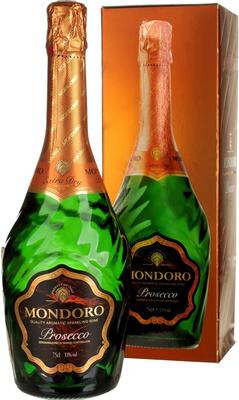 Вино игристое белое сухое «Mondoro Prosecco» в подарочной упаковке