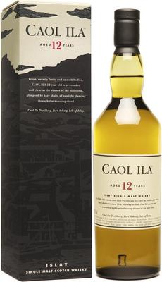 Виски шотландский «Caol Ila 12 years old, 0.75 л» в подарочной упаковке