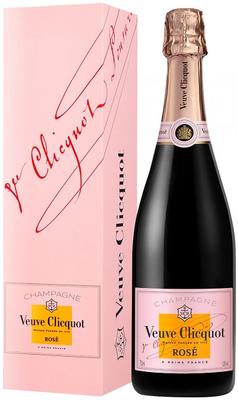 Шампанское розовое брют «Veuve Clicquot Ponsardin Rose» в подарочной упаковке