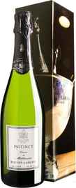 Вино игристое белое брют «Instinct Cuvee de Millenaire Brut Saumur Bouvet-Ladubay» в подарочной упаковке