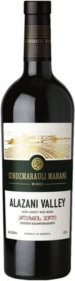 Вино красное полусладкое «Kindzmarauli Marani Alazani Valley» 2019 г.