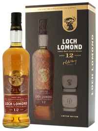 Виски Шотландский «Loch Lomond 12 Years Old» в подарочной упаковке, с 2-мя бокалами