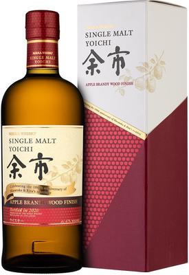 Виски японский «Nikka Yoichi Single Malt Apple Brandy Wood Finish» в подарочной упаковке