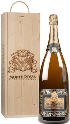 Вино игристое белое брют «Monte Rossa P. R. Brut Blanc de Blancs, 1.5 л» в подарочной упаковке
