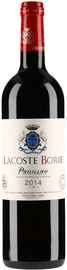 Вино красное сухое «Lacoste-Borie» 2014 г.