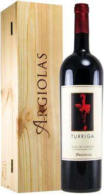 Вино красное сухое «Turriga Isola dei Nuraghi» 2016 г., в деревянной подарочной упаковке