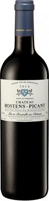 Вино красное сухое «Chateau Hostens-Picant» 2014 г.