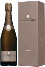 Шампанское белое брют «Louis Roederer Brut Vintage, 0.75 л» 2013, в подарочной упаковке
