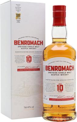 Виски шотландский «Benromach 10 YO» в подарочной упаковке
