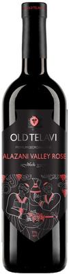 Вино столовое розовое полусладкое «Old Telavi Alazani Valley Rose Semi-Sweet»