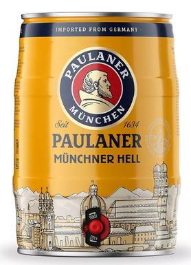 Пиво «Paulaner Munchner Hel» кегля