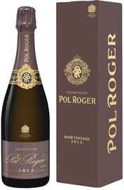 Шампанское розовое брют «Pol Roger Rosе Vintage» 2012 г., в подарочной упаковке