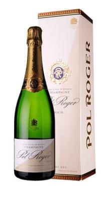 Шампанское белое полусухое «Pol Roger Rich» в подарочной упаковке