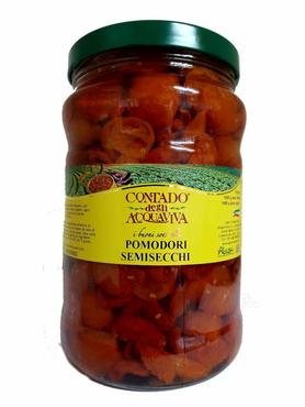 Полувяленые сицилийские томаты черри в масле «Contado Degli Acquaviva Pomodori Semisecchi» 1600 гр.
